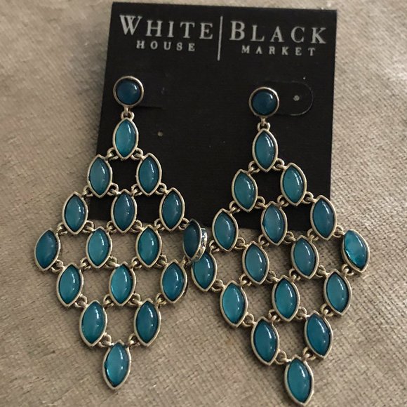 White House Black Market Jewelry - WHBM Turquoise Colored Earrings NWT